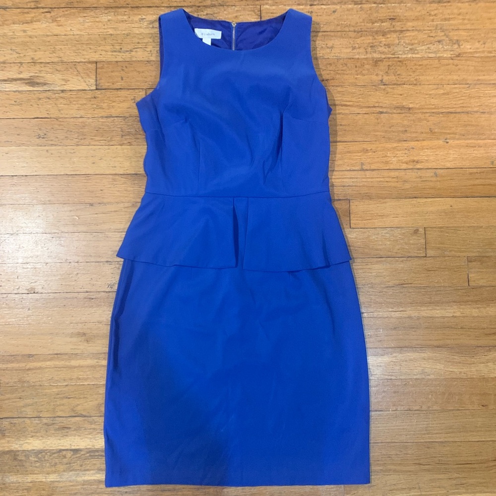 Royal Blue Peplum Dress